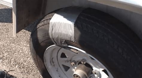 duct taped tire